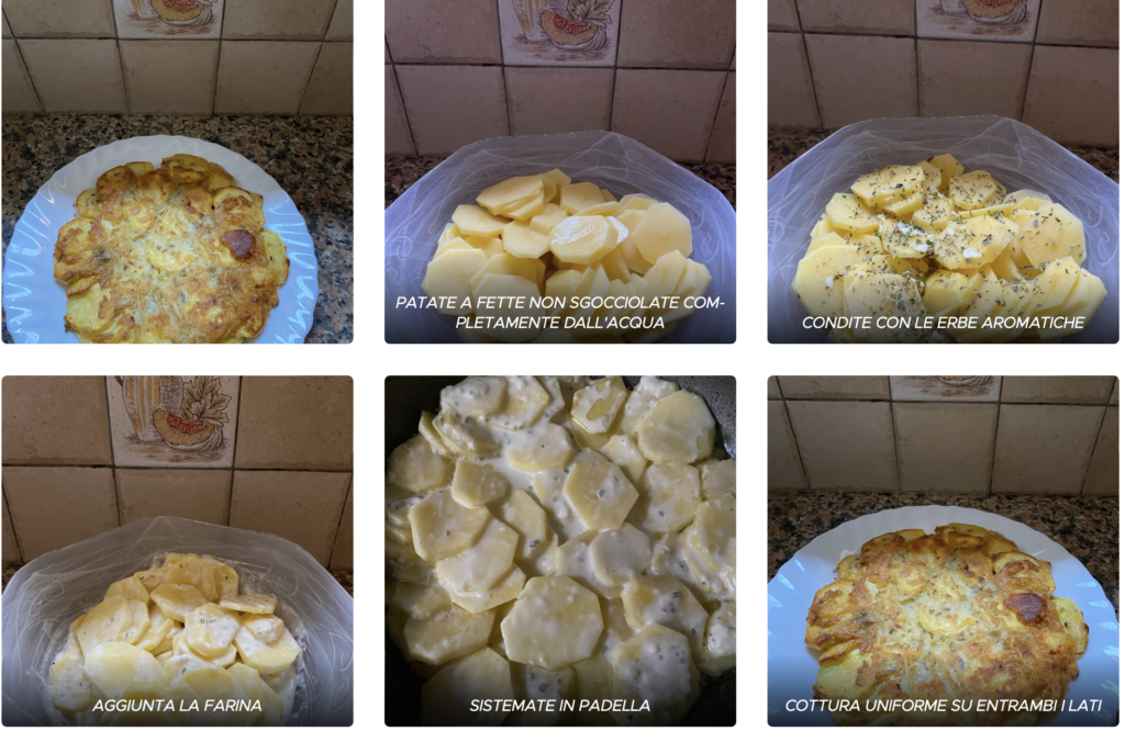 frittata di patate senza uova