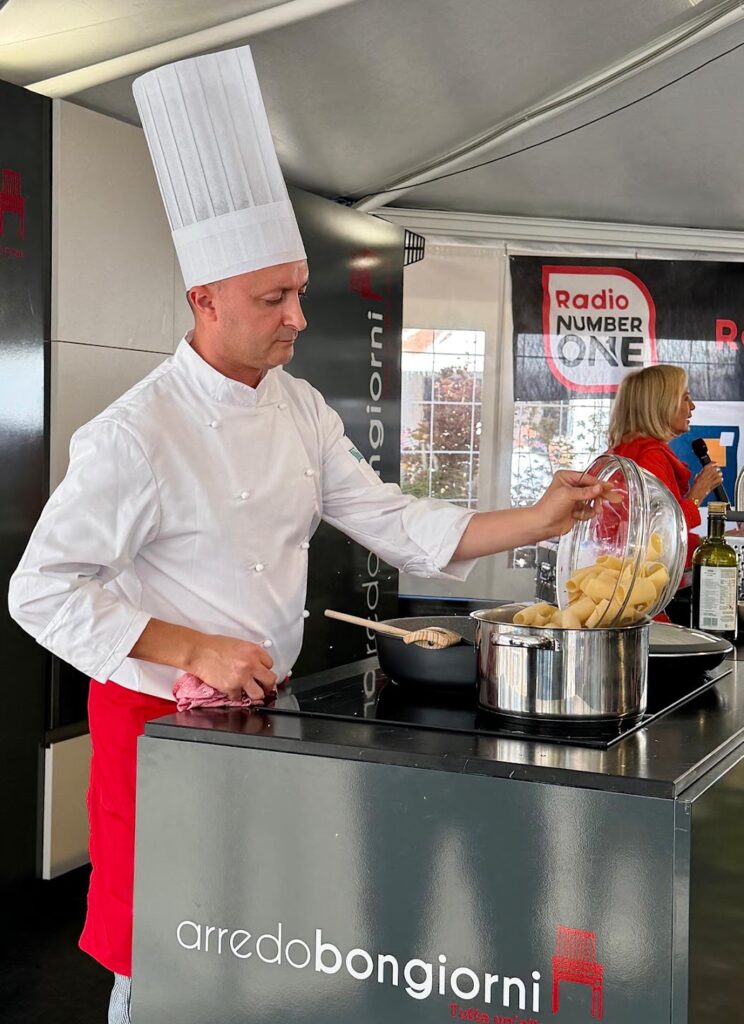 Showcooking Rosanna Lambertucci con lo Chef Francesco Algieri